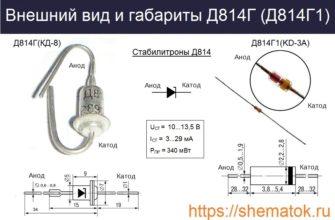 Внешний вид и габариты Д814Г