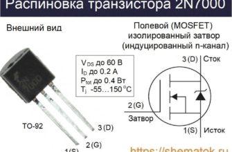 Цоколевка 2N7000